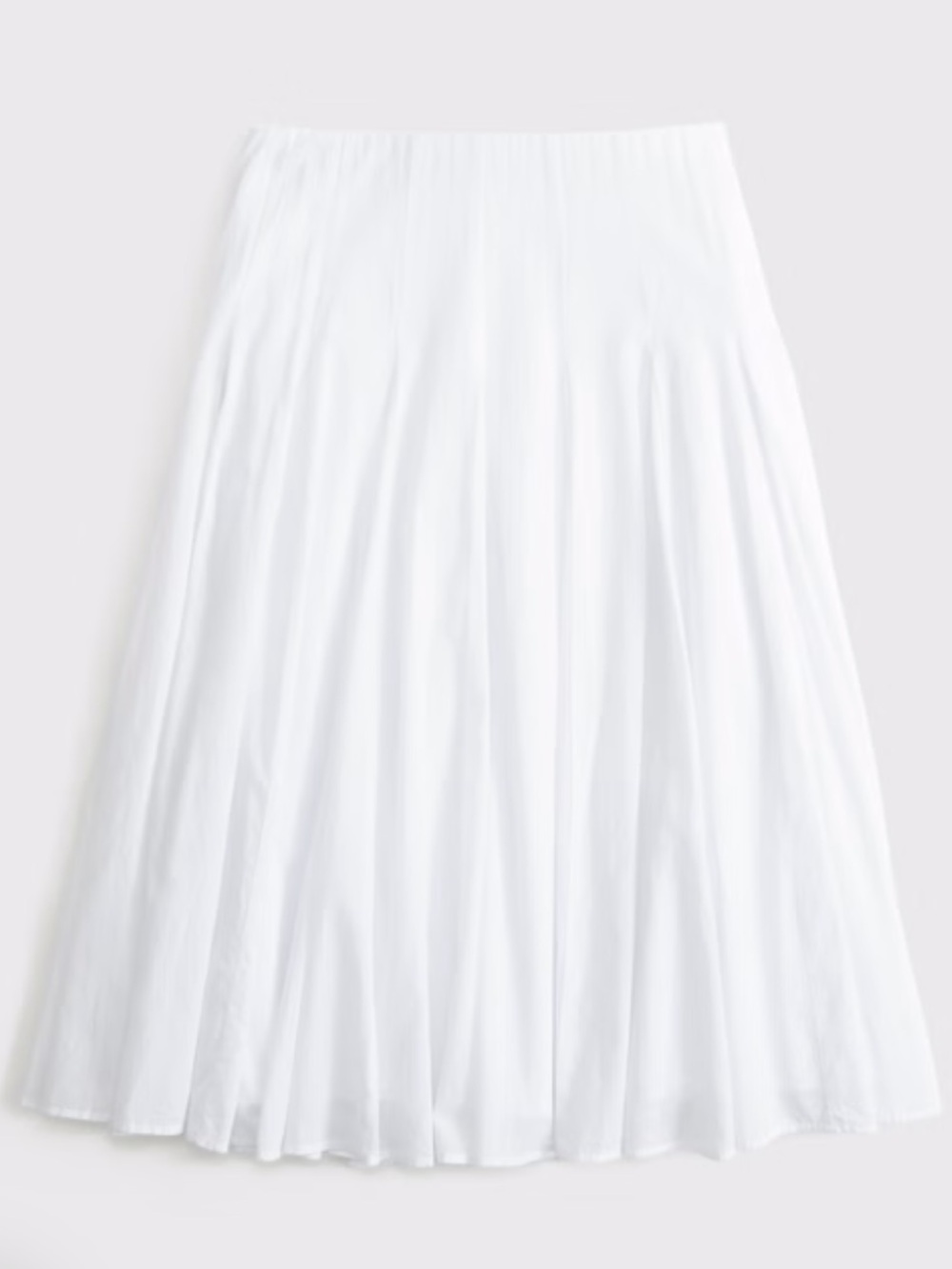 Abercrombie & Fitch 100% Cotton Godet Midi Skirt - Picture 3 of 12